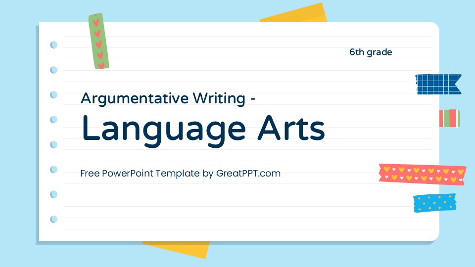 Argumentative Writing Powerpoint Language Arts 6th Grade 1