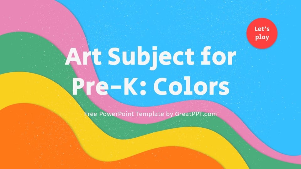 Art Subject for Pre-K Colors 1