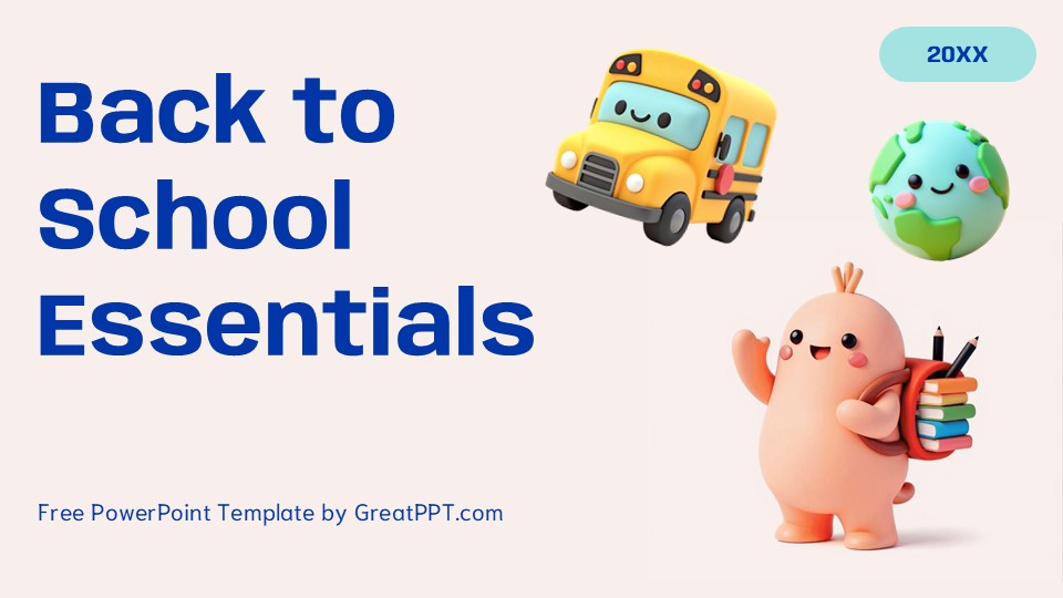 Back To School Essentials Powerpoint Template 1