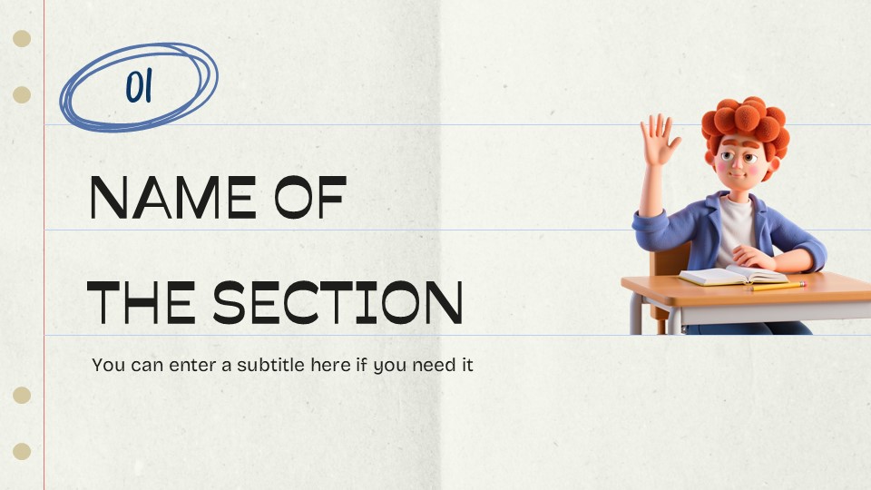 Back To School Essentials Powerpoint Template & Slides Theme 3