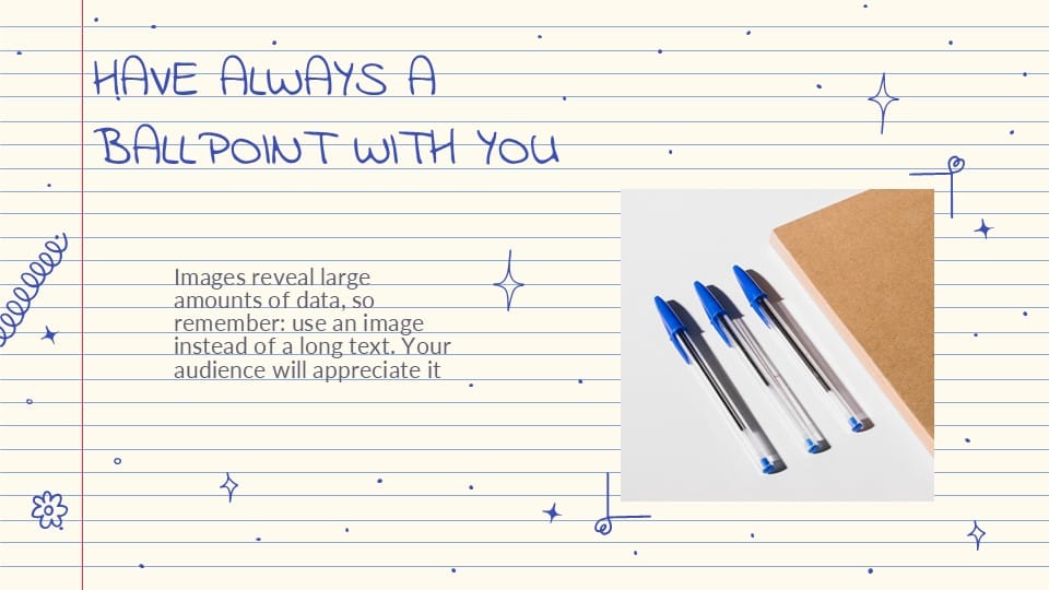 Ballpoint Pen Planner PowerPonit Template 11