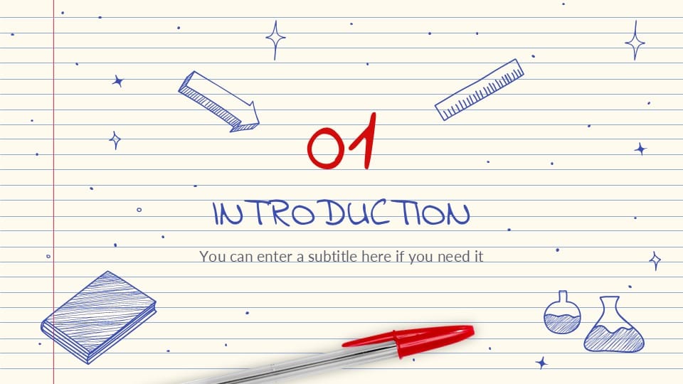 Ballpoint Pen Planner PowerPonit Template 5