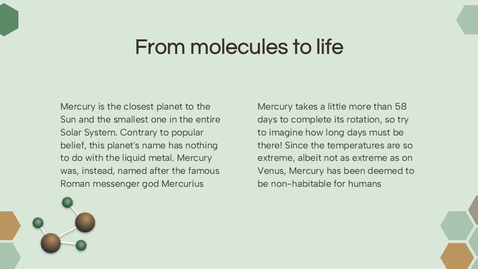 Biochemistry and Biomolecules PowerPoint Template 5
