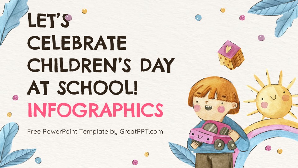 Celebrate Children's Day Infographics For Powerpoint 1