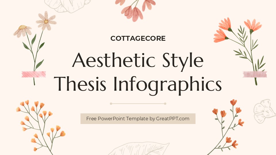 Cottagecore Aesthetic Style Thesis Infographics For Powerpoint 1