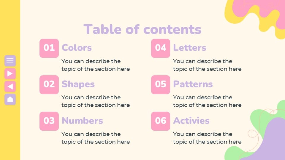 Cute Characters Lesson for Pre-K 2