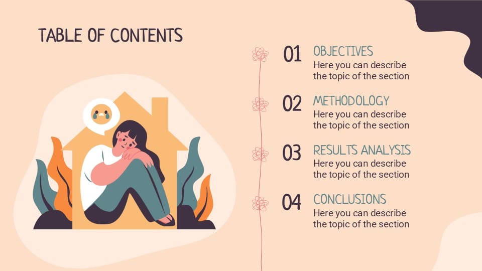 Depression Breakthrough PowerPoint Template 2