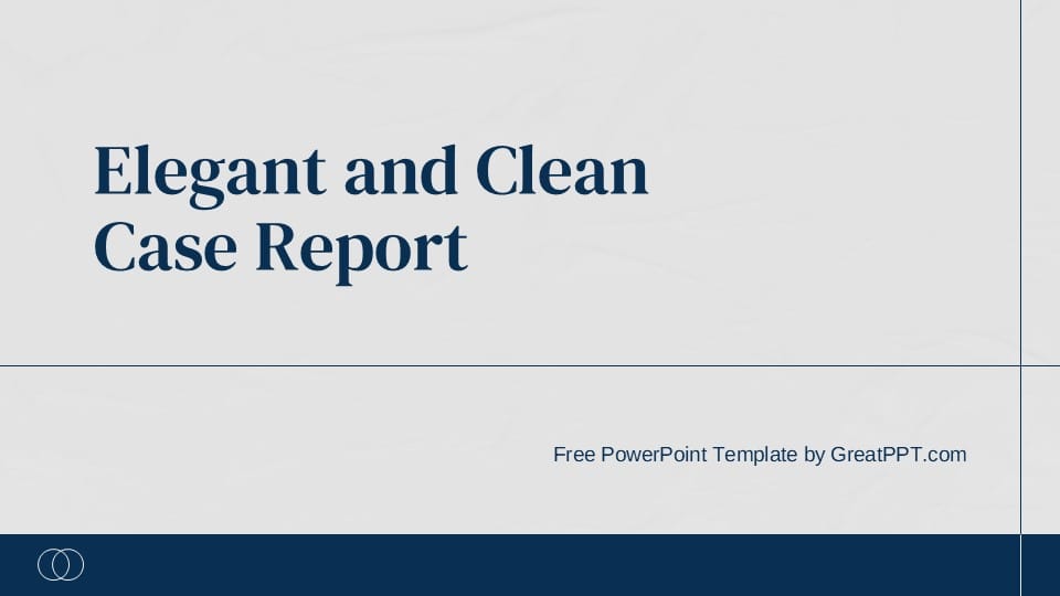 Elegant and Clean Case Report PowerPoint Template 1