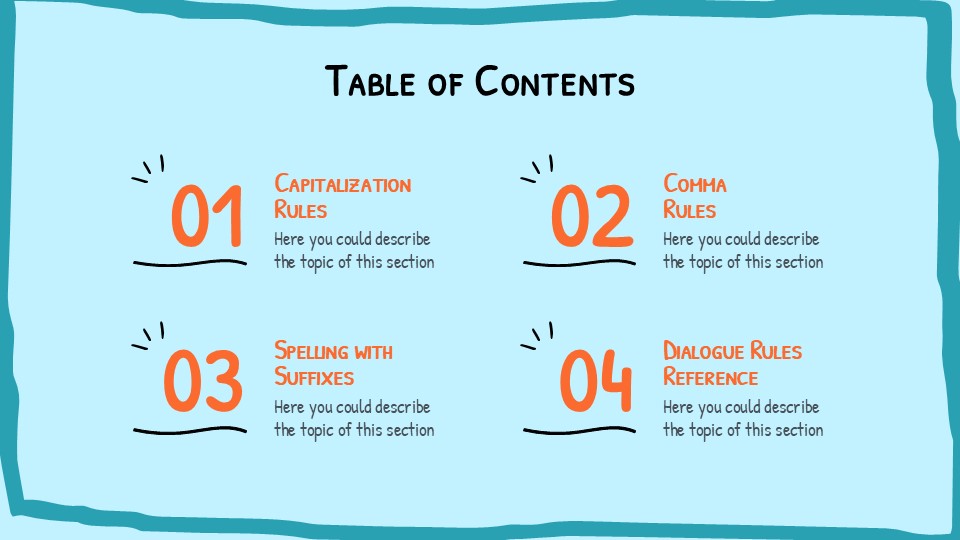 English Language Grammar Rules Powerpoint Template 3