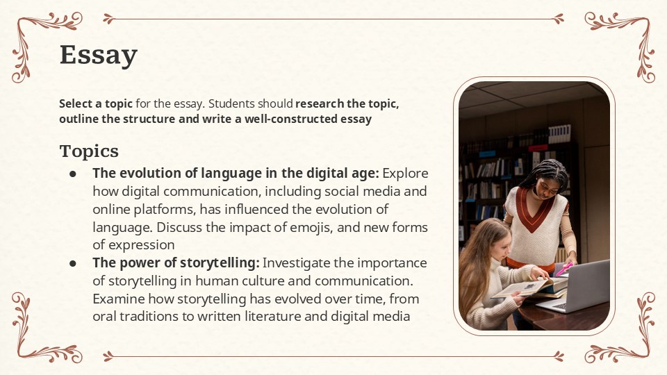 English Literature Class Simple Presentation Template 11