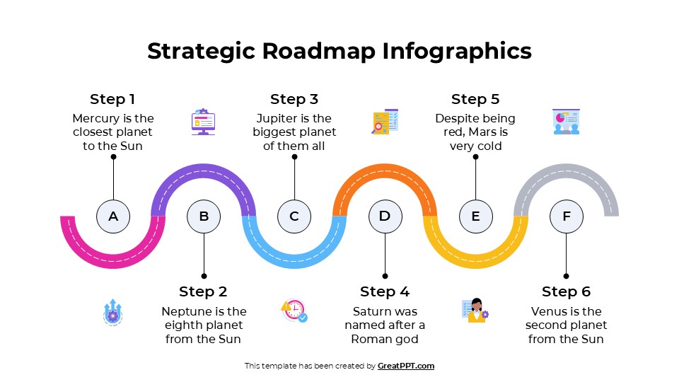 Free Aesthetic Strategic Roadmap Infographics For Powerpoint 4