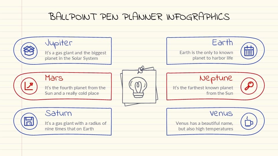 Free Ballpoint Pen Planner Infographics for PowerPoint 16