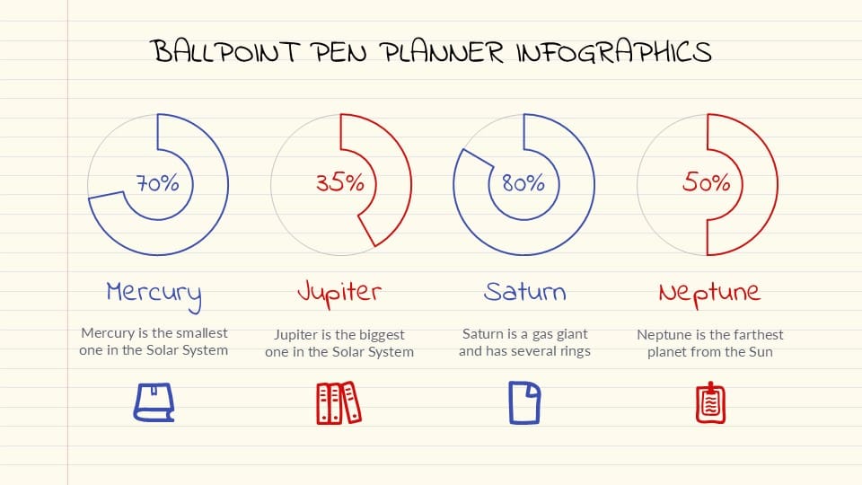 Free Ballpoint Pen Planner Infographics for PowerPoint 8