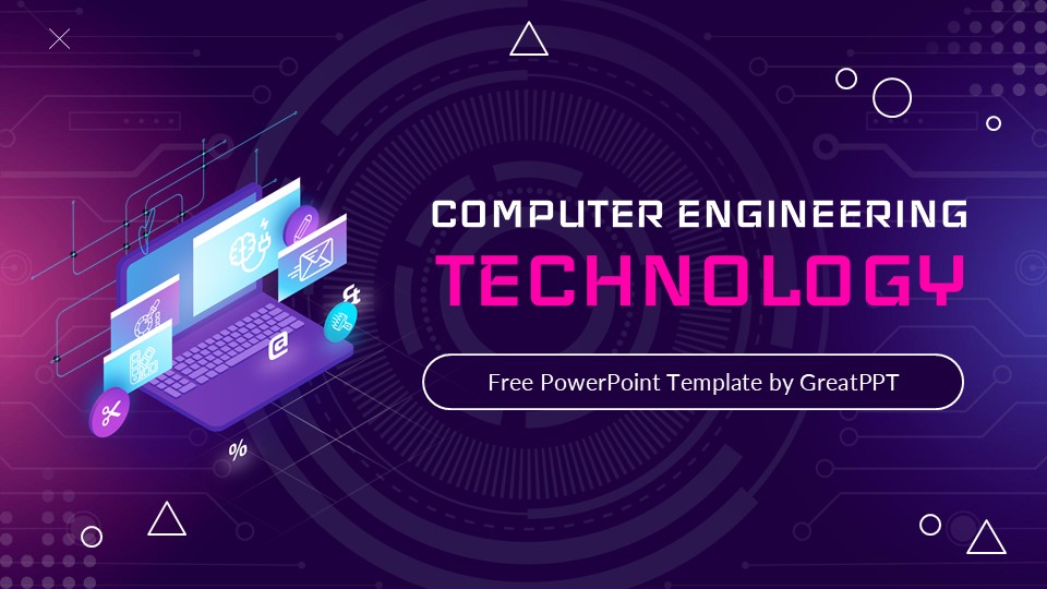 Free Computer Engineering Technology Presentation Template 1