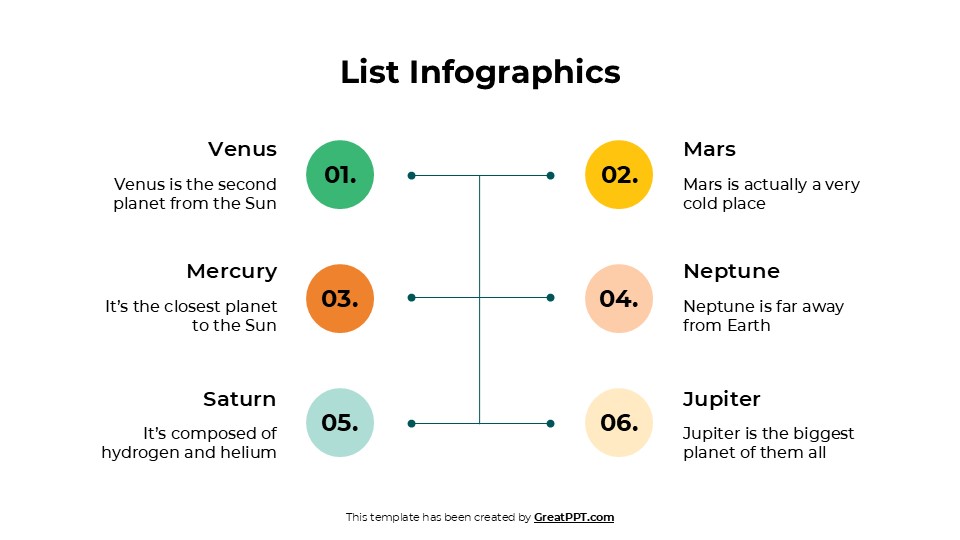 Free Creative List Infographics For Powerpoint 18