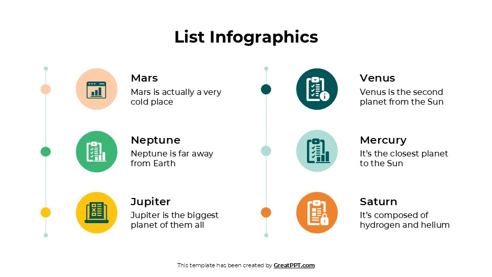 Free Creative List Infographics For Powerpoint 2