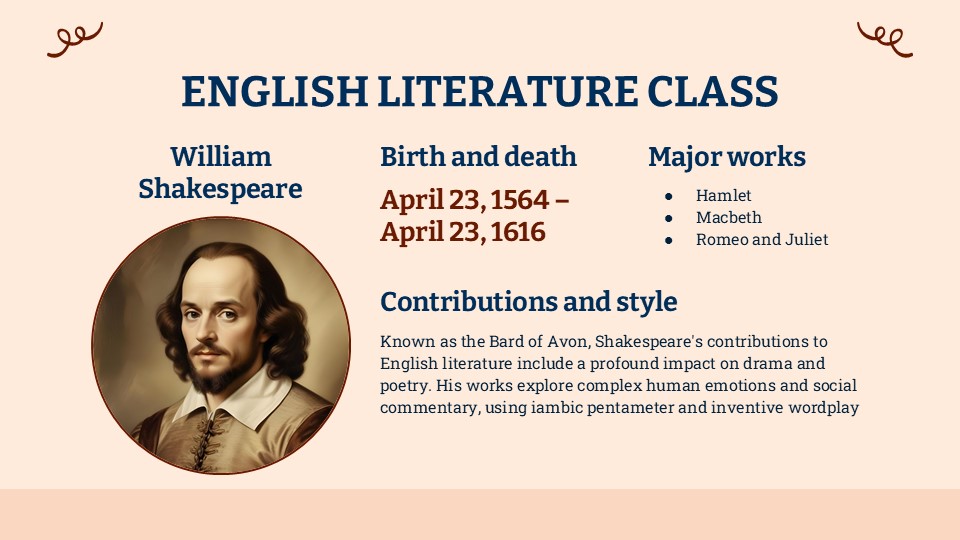 Free English Literature Class Infographics For Powerpoint 14