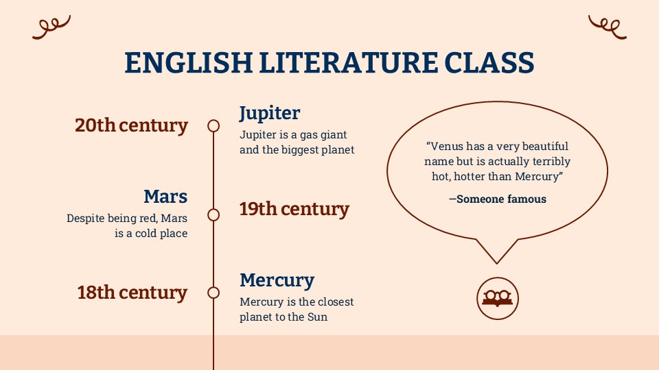 Free English Literature Class Infographics For Powerpoint 9