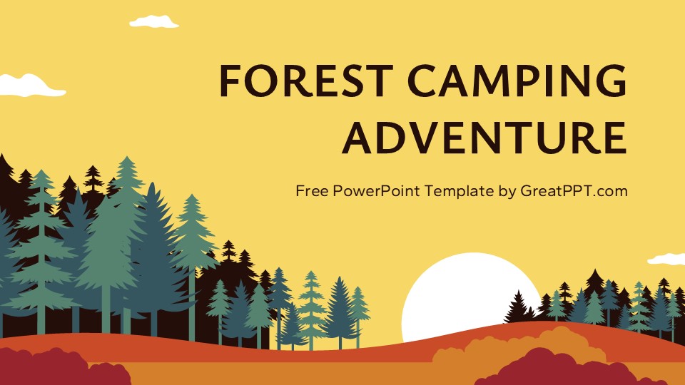 Free Forest Camping Adventure Presentation Template 1