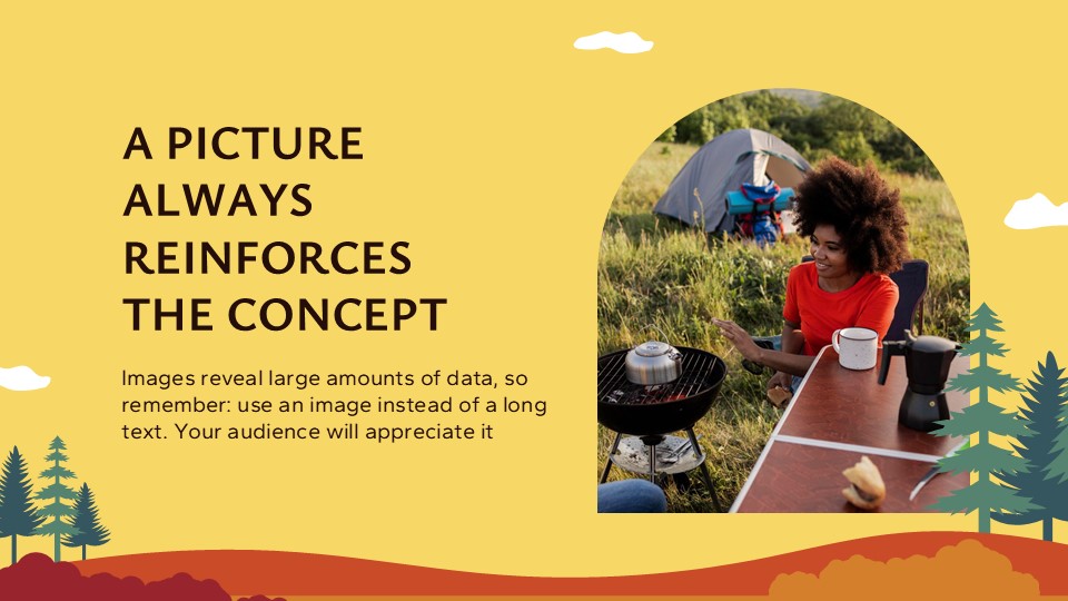 Free Forest Camping Adventure Presentation Template 14