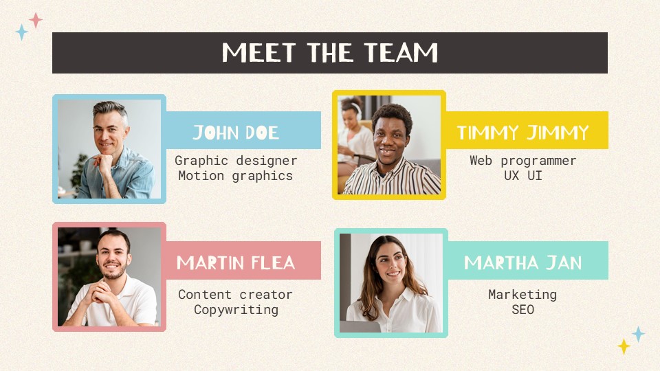 Free Funny Panda Agency Presentation Template 16