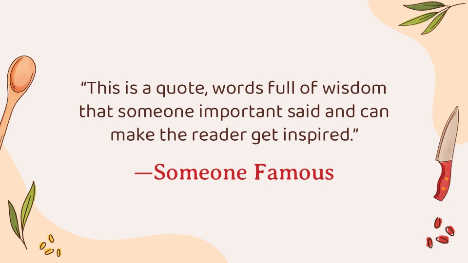 Free Happy Culinarians Day Powerpoint Template 13