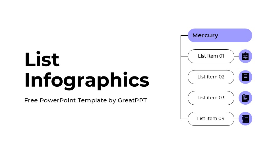 Free List Infographic For Powerpoint 1