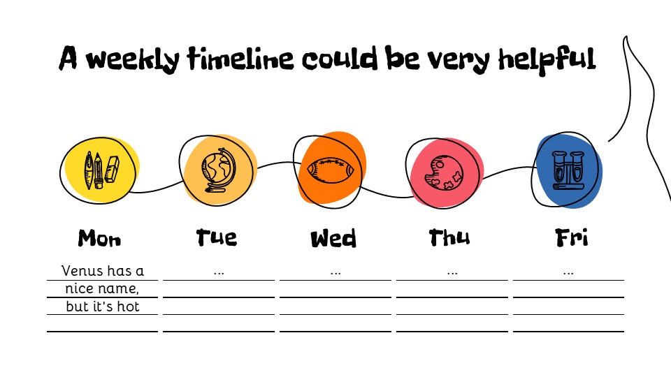 Free Middle School Daily Planner Powerpoint Template 21