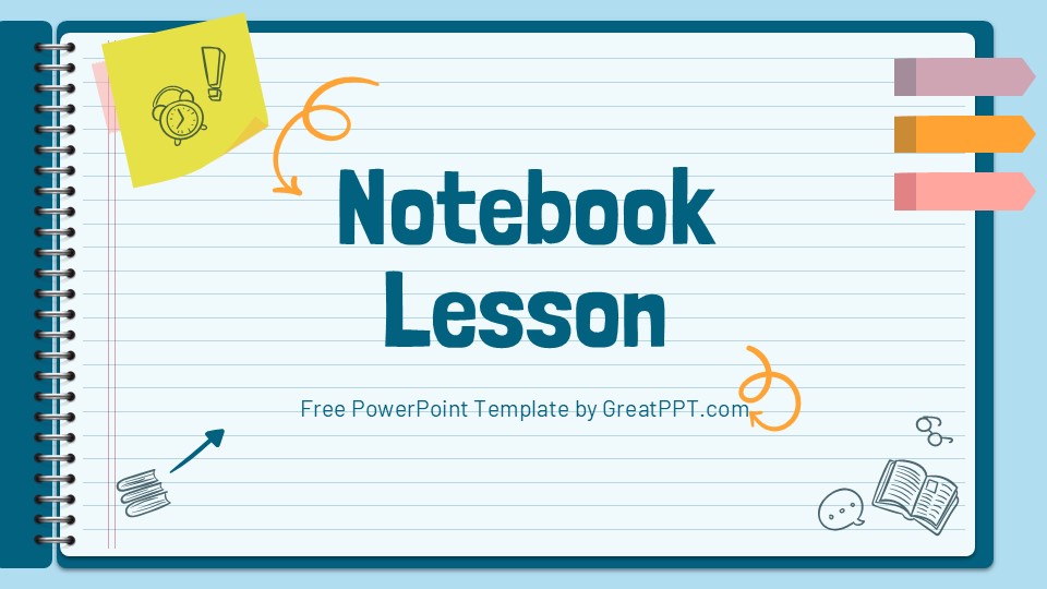 Free Notebook Lesson Presentation Template 1