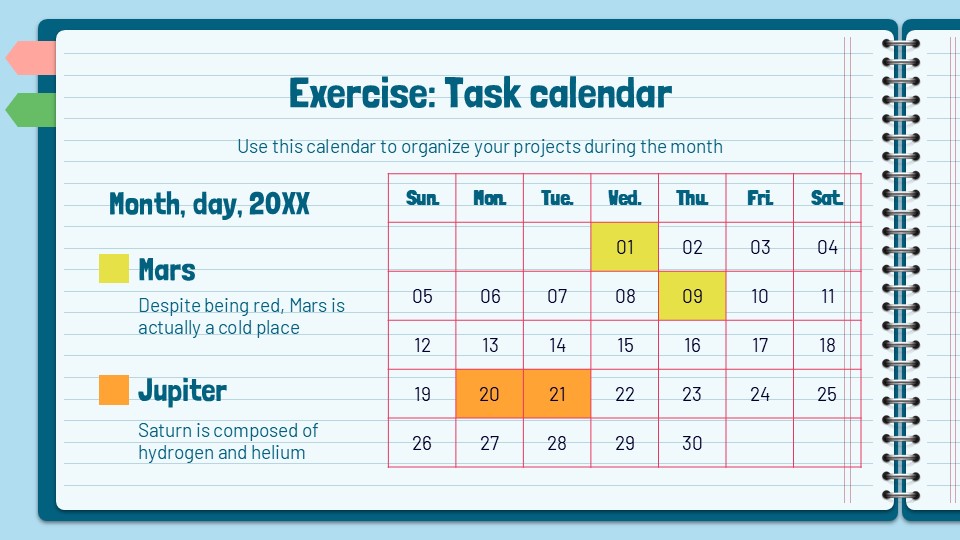 Free Notebook Lesson Presentation Template 33