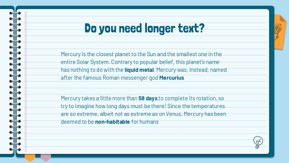 Free Notebook Lesson Presentation Template 6