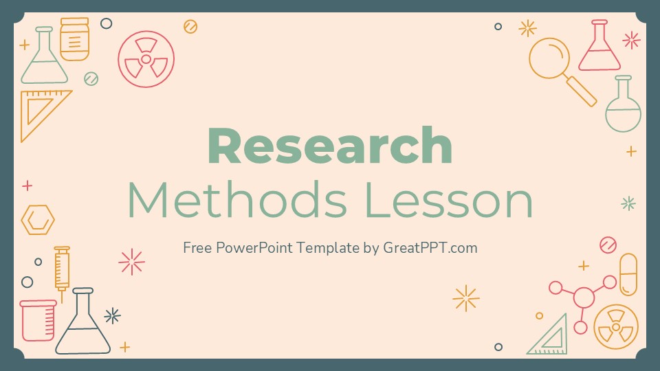 Free Research Methods Lesson Powerpoint Template 1