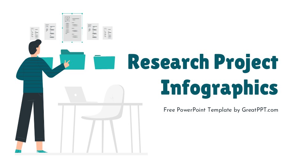 Free Research Project Infographics For Powerpoint & Google Slides 1