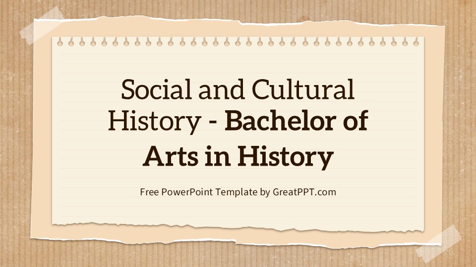 Free Social And Cultural History Powerpoint Template 1