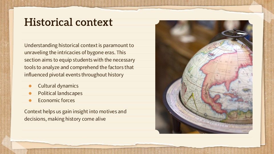 Free Social And Cultural History Powerpoint Template 5