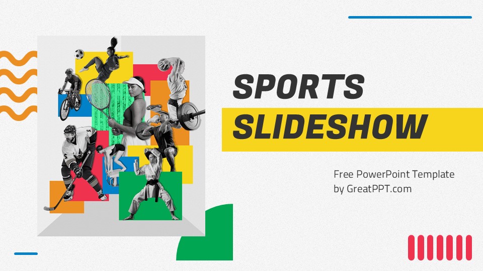 Free Sports Slideshow Powerpoint Template 1