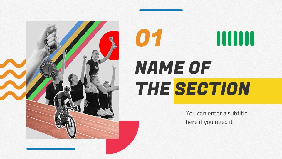 Free Sports Slideshow Powerpoint Template 3