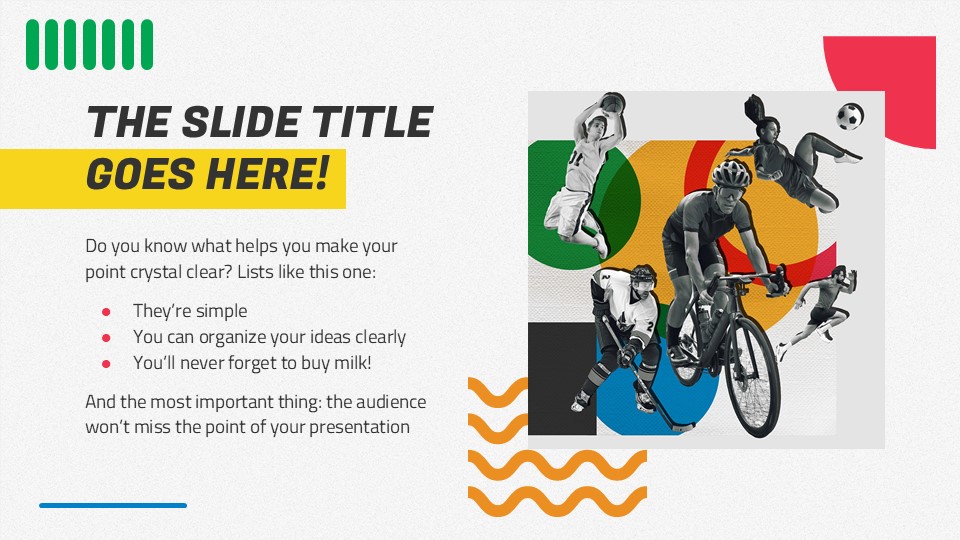 Free Sports Slideshow Powerpoint Template 5
