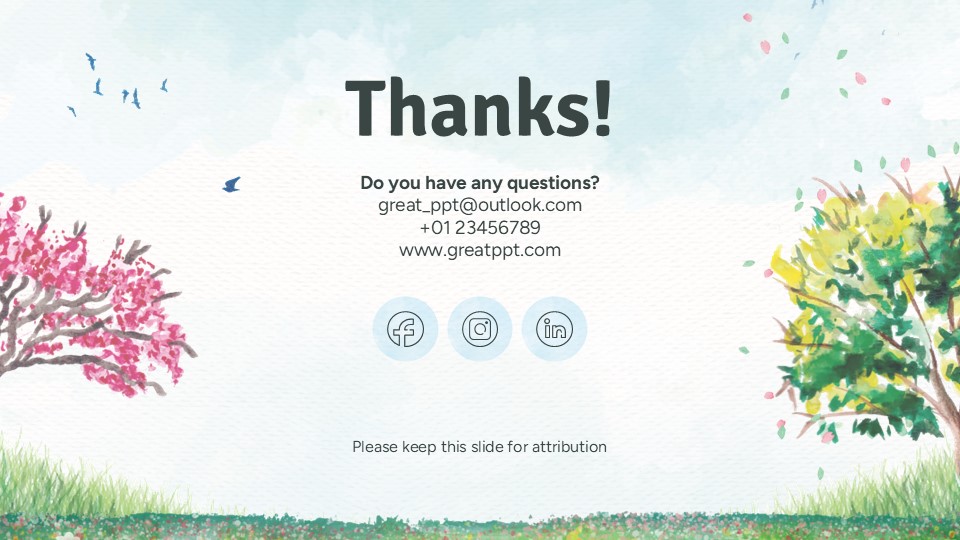 Free Spring Woods Powerpoint Background 20