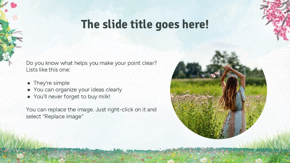 Free Spring Woods Powerpoint Background 6