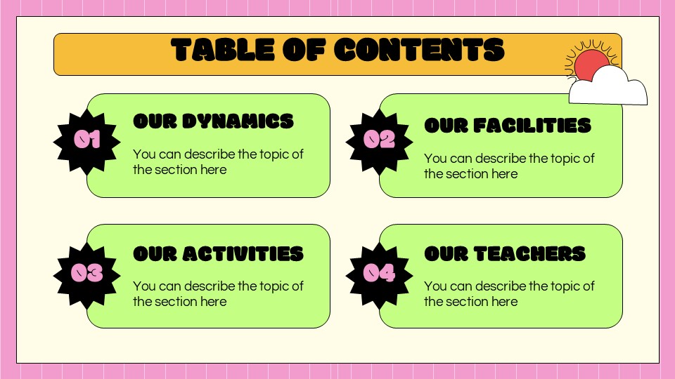 Free Summer Camp School Powerpoint Template 2