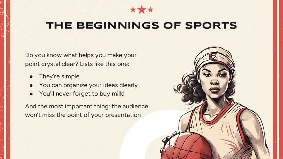 Free Vintage Style Sports Powerpoint Template 7