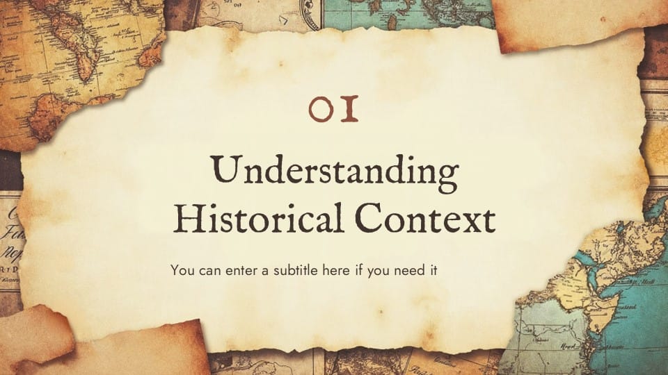 Free World History Key Moments PowerPoint Template 3