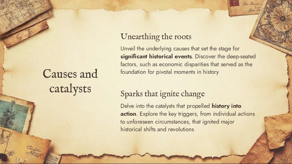 Free World History Key Moments PowerPoint Template 4