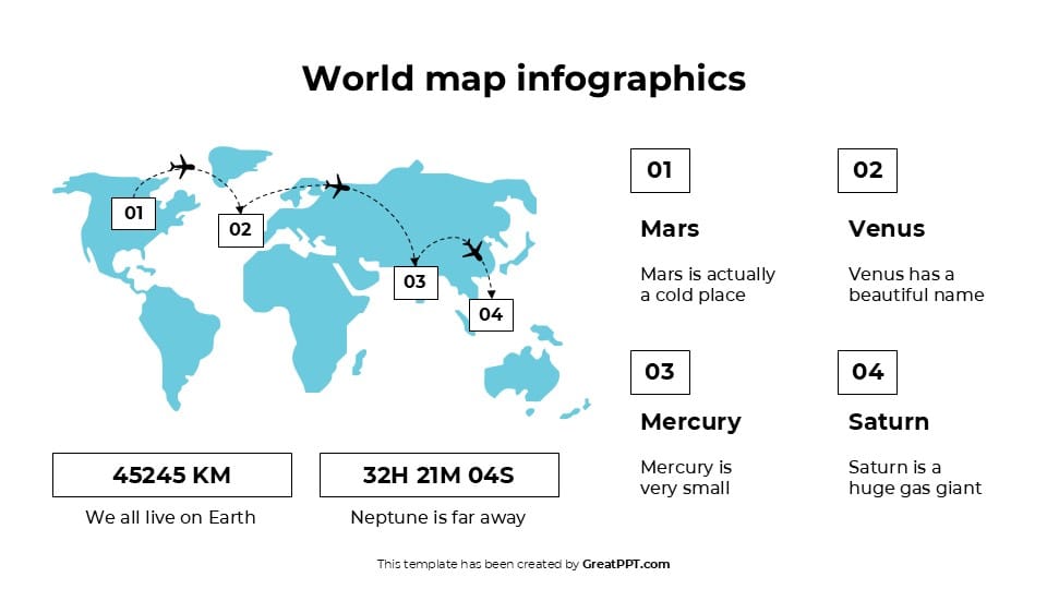 Free World Map Infographics 3