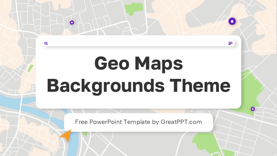 Geo Maps Backgrounds Theme For Powerpoint 1