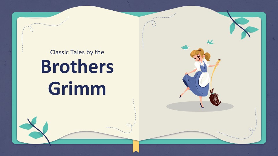 Grimm Brothers Fairy Tales PowerPoint Template 1