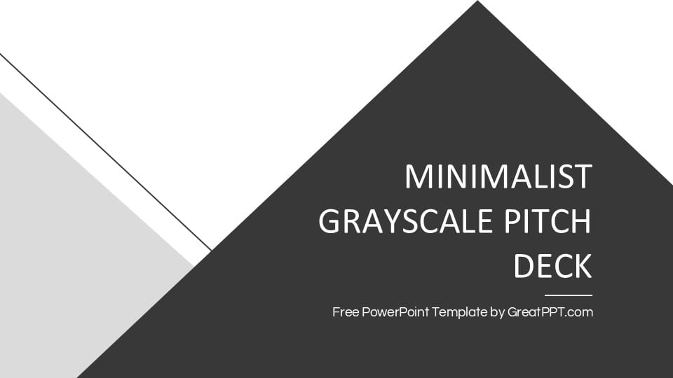 Minimalist Grayscale Pitch Deck 1