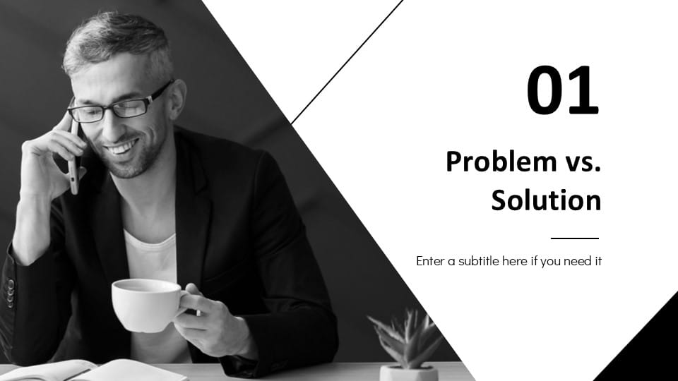 Minimalist Grayscale Pitch Deck 5