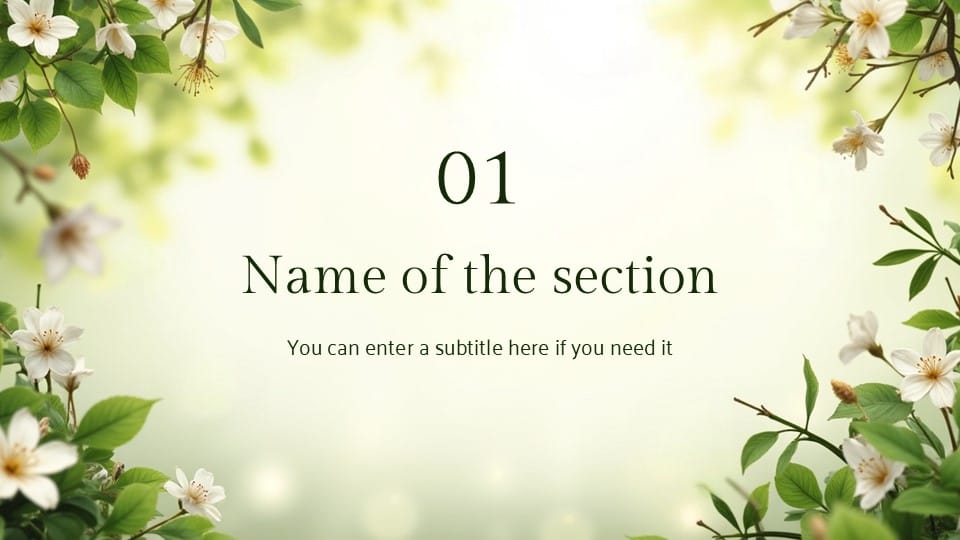 Nature Style Aesthetic Presentation 3